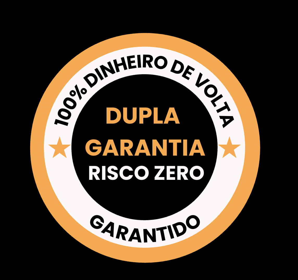 Selo de garantia dupla — risco zero
