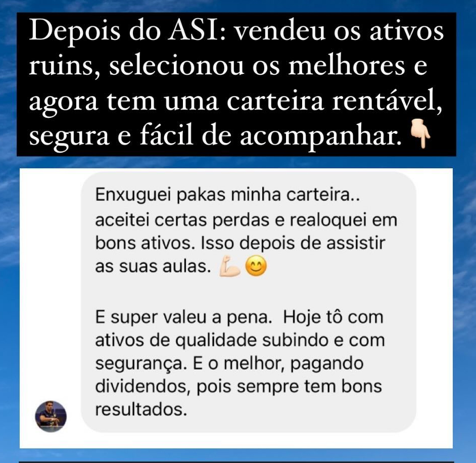 Resultado de aluno do ASI