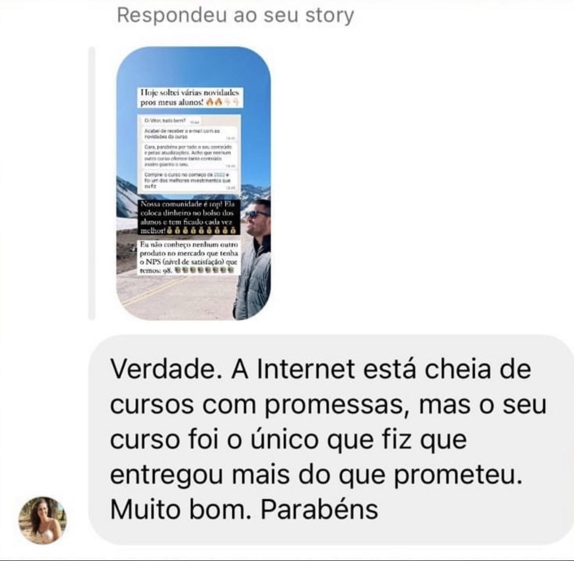 Resultado de aluno do ASI